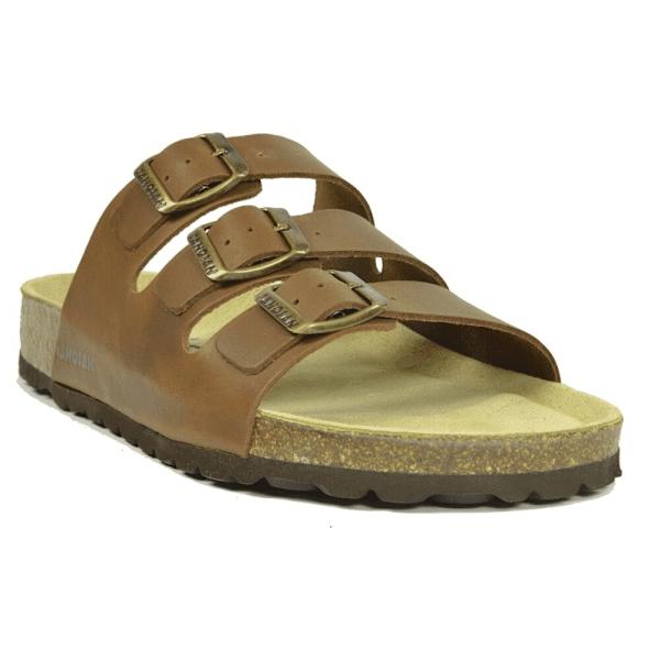 Sanosan herr Lisbon lädersandaler 11 UK brun Brown 11 UK
