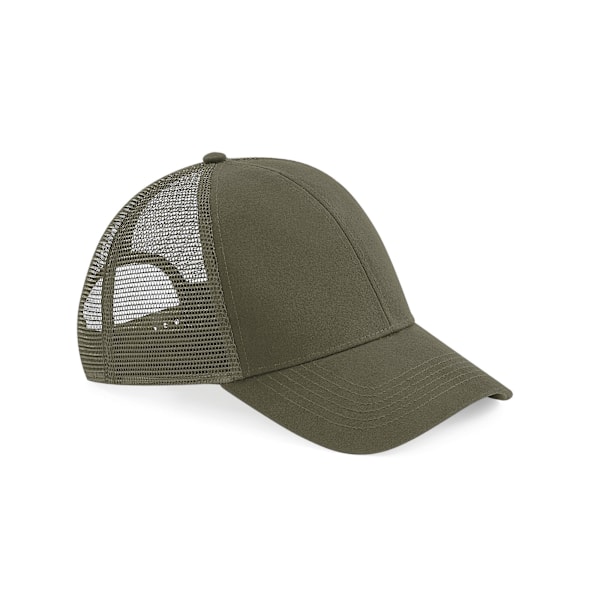 Beechfield Unisex Vuxen Organisk Bomull Trucker Cap En Storlek Oliv Olive One Size
