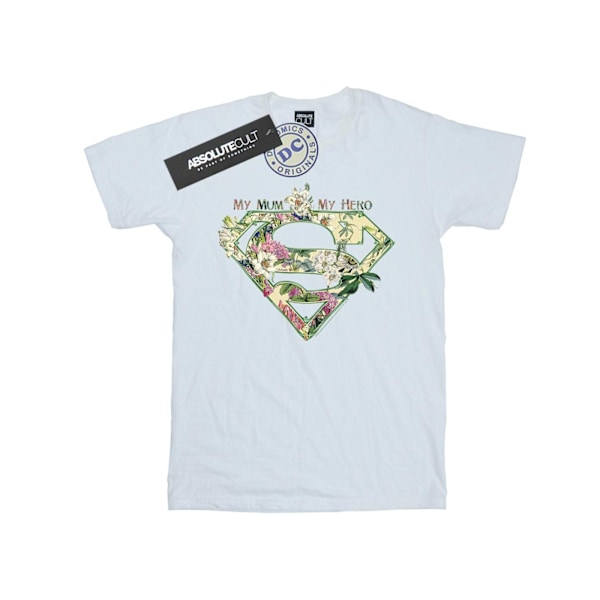 DC Comics Dam/Kvinnor Supergirl Min Mamma Min Hjälte Bomull Pojkvän White 4XL