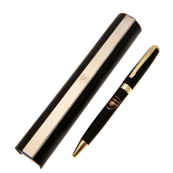 Arsenal FC Penna & Fodral Set One Size Svart/Guld Black/Gold One Size