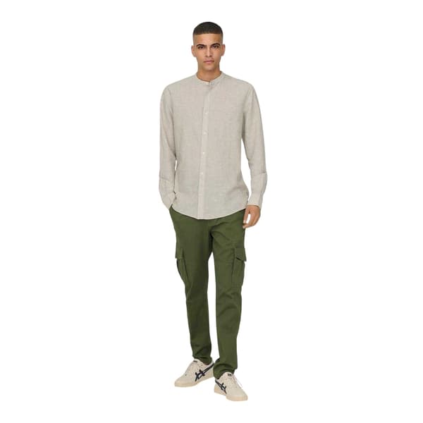 Only Herr Dean Regular Cargo Byxor 28L Olivgrön Olive Night 28L