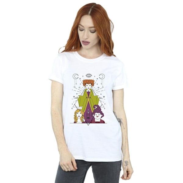 Disney Dam/Kvinnor Hocus Pocus Ljus Bomull Pojkvän T-Shir White 4XL