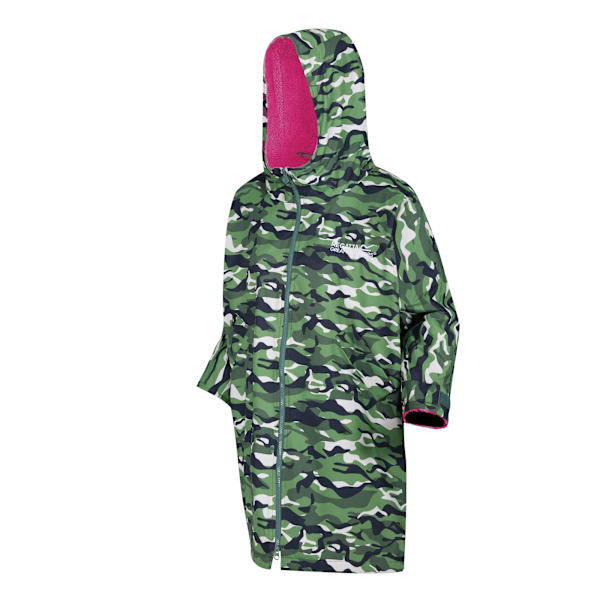 Regatta Barn/Barn Kamouflage Vattentät Ombytesrock 9-13 år Cactus Green/Pink Potion 9-13 Years