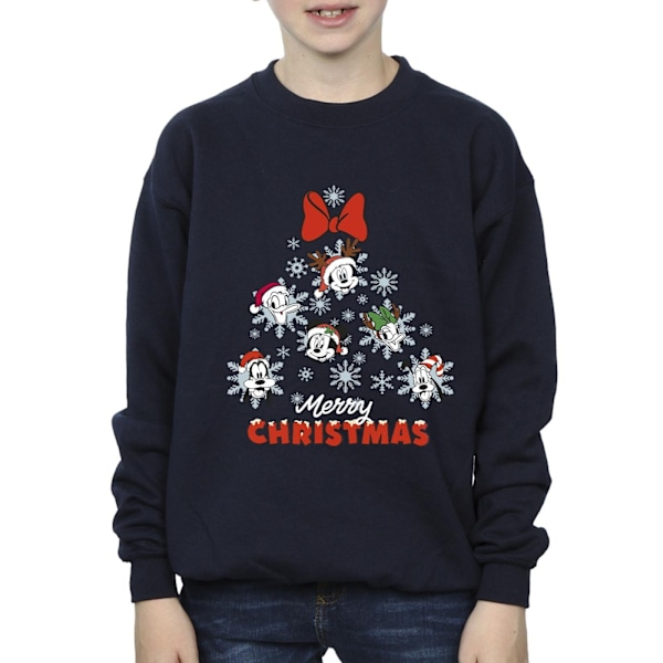 Disney Boys Mickey Mouse And Friends Julgran Sweatshirt Navy Blue 7-8 Years