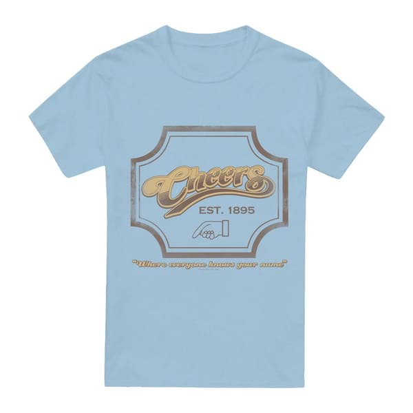 Cheers Herrskjorta med Tryck M Ljusblå Light Blue M