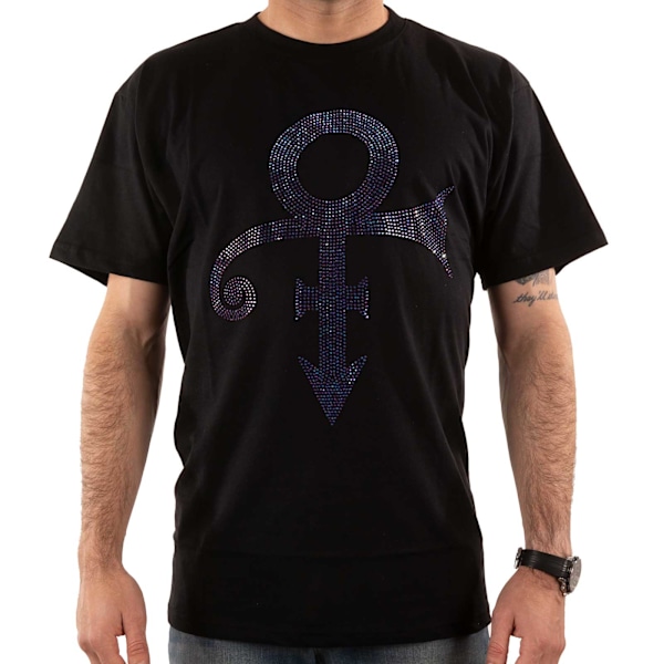 Prince Unisex Symbol-prydd T-shirt S Svart/Lila Black/Purple S