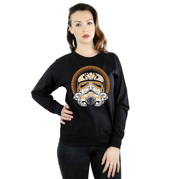 Star Wars Dam/Kvinnor Stormtrooper Dia De Los Muertos Sweatshirt Black XXL