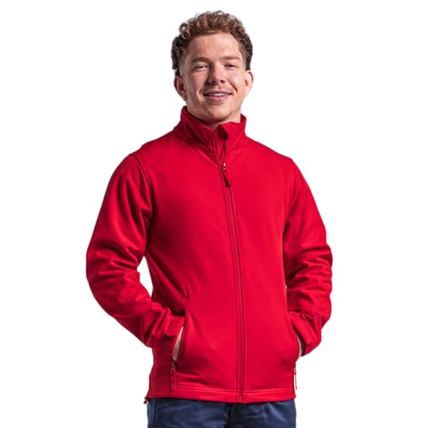 PRO RTX Herr 2-lagers Soft Shell Jacka M Röd Red M