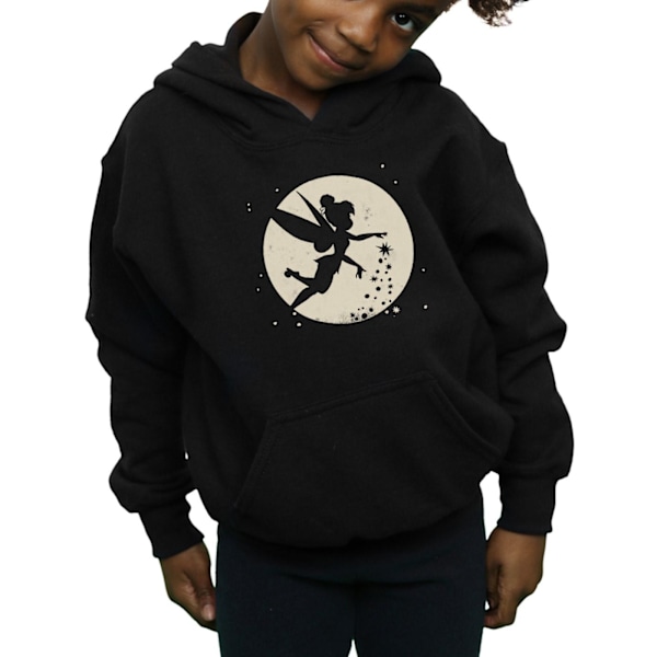 Disney Girls Tinkerbell Moon Cropped Hoodie 7-8 år Svart Black 7-8 Years