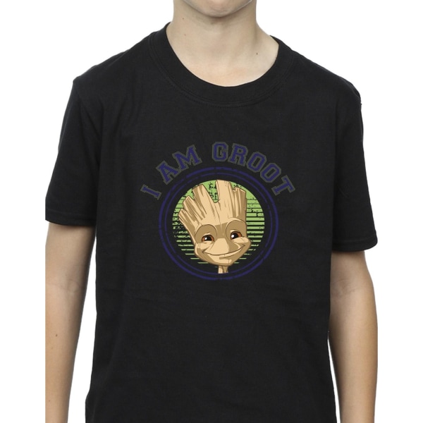 Guardians Of The Galaxy Boys Groot Varsity T-Shirt 5-6 år Blå Black 5-6 Years