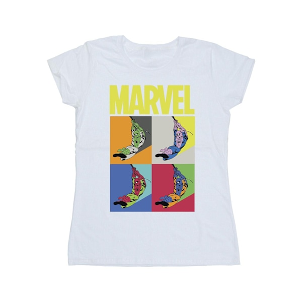 Marvel Dam/Kvinnor Spider-Man Pop Art Bomull T-shirt S Vit White S