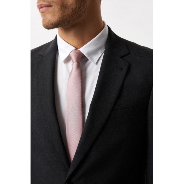 Burton Mens Essential Single-Breasted Slim Suit Jacket 38R Char Charcoal 38R