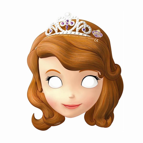 Sofia The First Mask (6-pack) En Storlek Flerfärgad Multicoloured One Size
