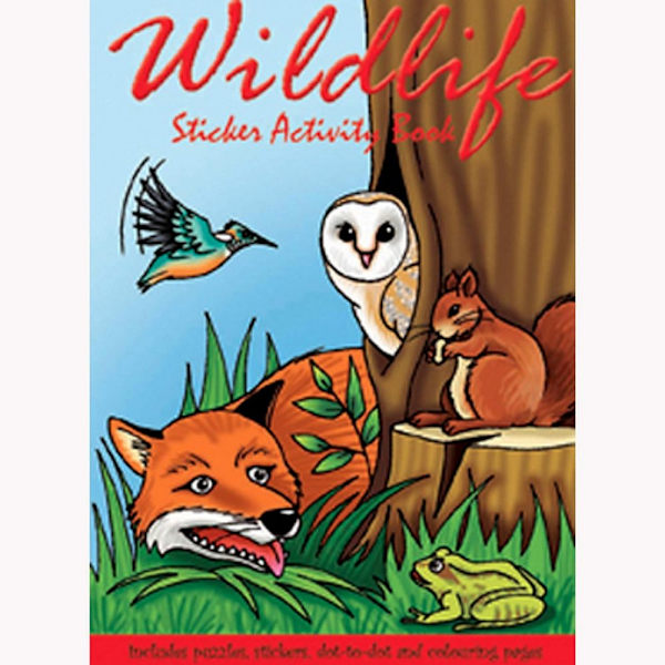 Keycraft Wildlife Sticker Activity Book (Paket om 6) En Storlek Mu Multicoloured One Size