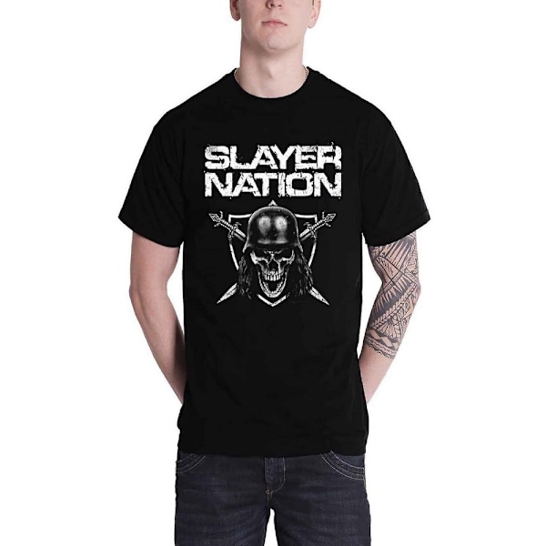 Slayer Unisex Adult Nation T-shirt S Svart Black S