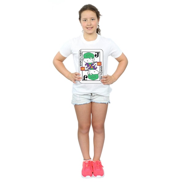 DC Comics Girls Chibi Joker Spelkorts Bomull T-shirt 7-8 år White 7-8 Years