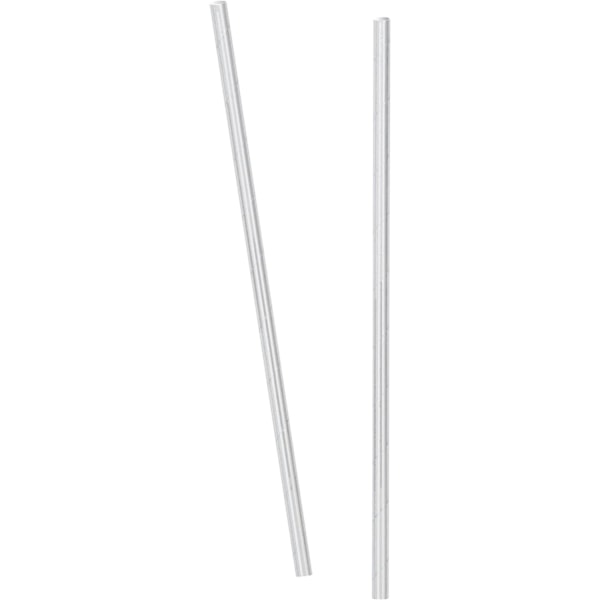 Unika engångssugrör i papper med folie (10-pack) One Size Silver One Size