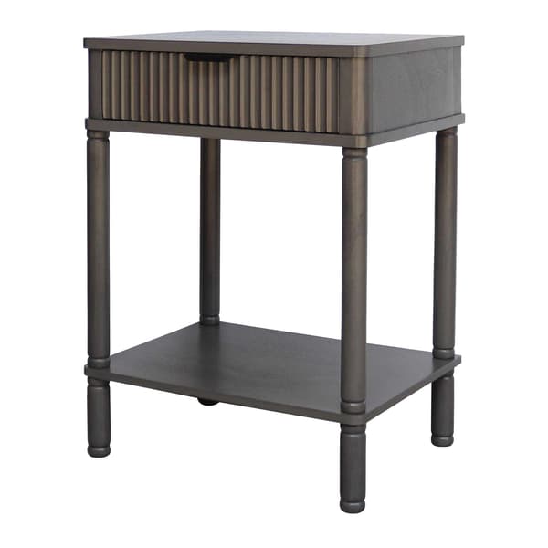 Hill Interiors Reed Collection 1 Sidobord En Storlek Grå Grey One Size