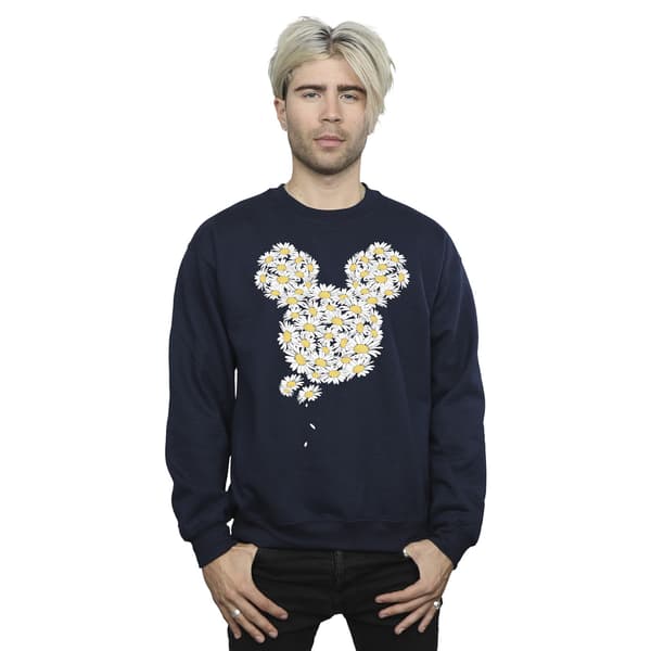 Mickey Mouse Herr Kamomill Huvud Tröja M Marinblå Navy Blue M