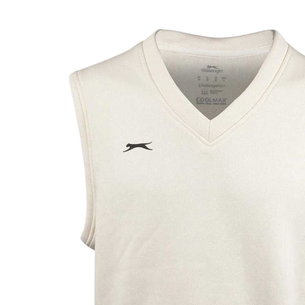 Slazenger Herr Logotyp Ärmlös Tröja Västen M Cream Cream M