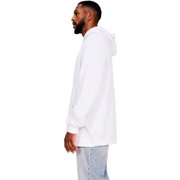 Casual Classics Herr Ringspun Bomull Hög Överdimensionerad Hoodie M Vit White M