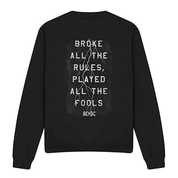AC/DC Unisex Vuxen Struck Sweatshirt M Svart Black M