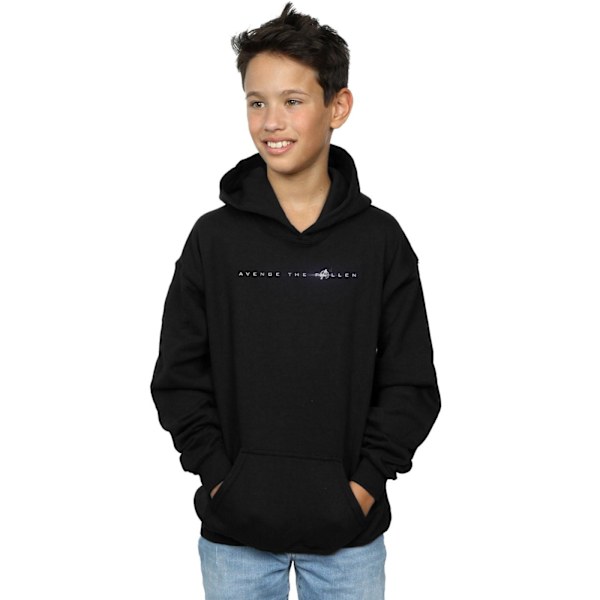 Marvel Pojkar Avengers Endgame Avenge The Fallen Text Hoodie 7-8 Black 7-8 Years