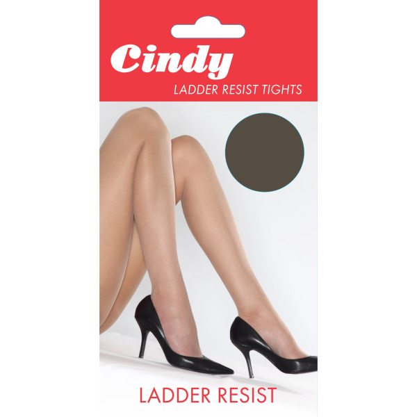 Cindy Ladder Resist Tights dam/dam (1 par) X-Large (5ft6) Barely Black X-Large (5ft6”-5ft10”)