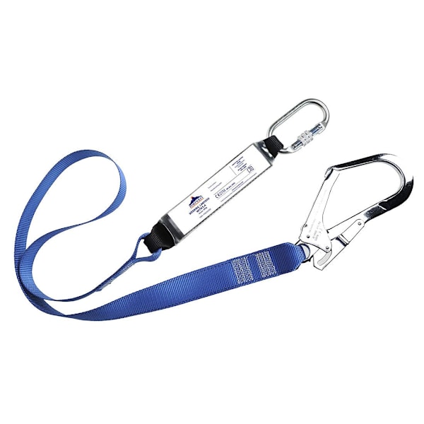 Portwest FP50 Webbing Shock Absorber Enkel Lanyard En Storlek Ro Royal Blue One Size