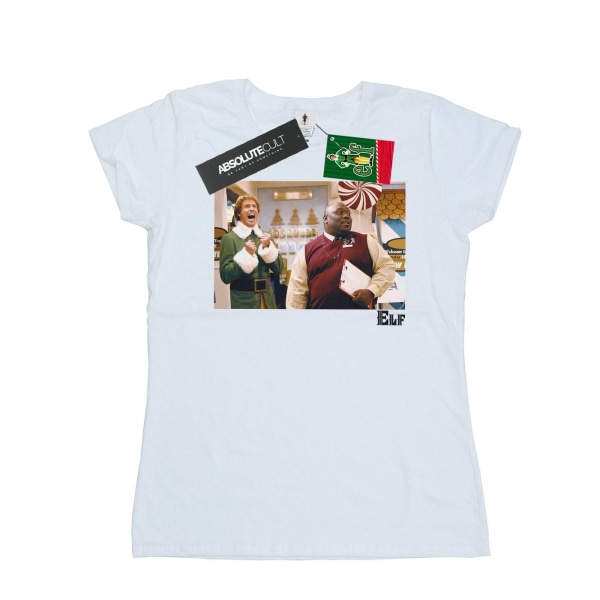Elf Dam/Dam Julbutik Cheer Cotton T-Shirt XL Vit White XL