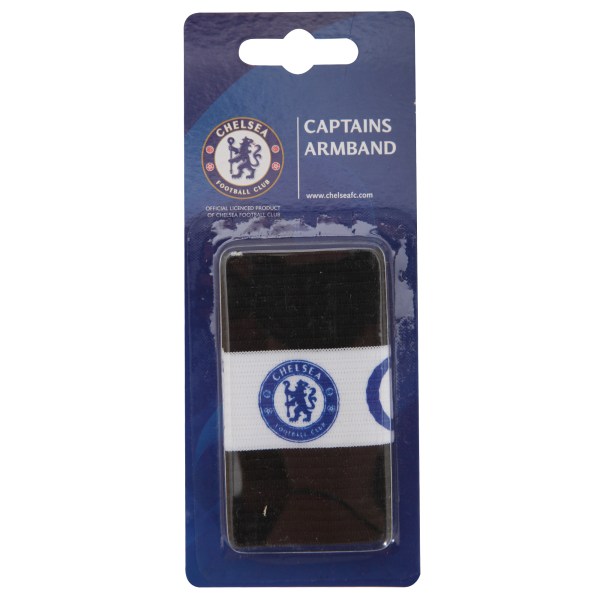 Chelsea FC Official Captains Football Crest Sports Armband One Black/White/Navy One Size