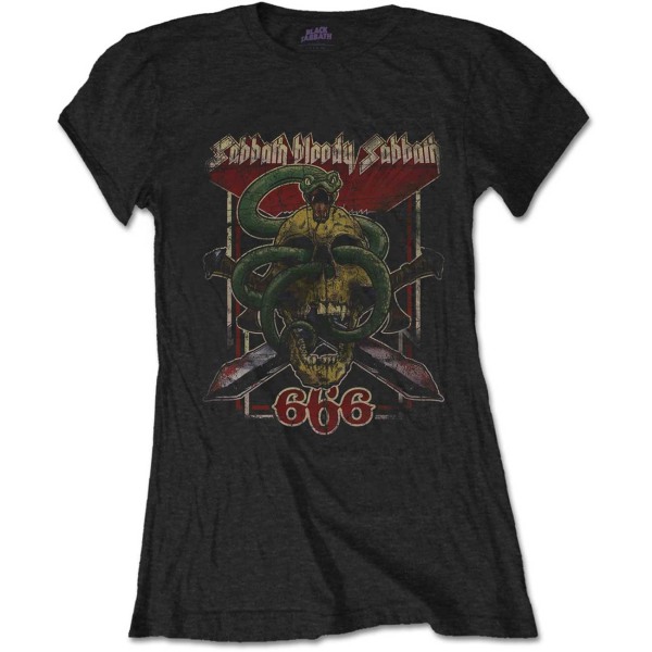 Black Sabbath Dam/Dam Bloody 666 T-Shirt XL Svart Black XL