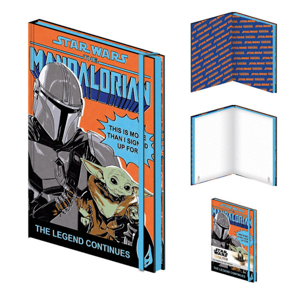 Star Wars: The Mandalorian Mer än jag skrev på för Anteckningsbok A Multicoloured A5