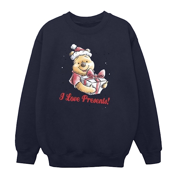 Disney Dam/Damer Winnie The Pooh Love Presents Sweatshirt X Navy Blue XXL