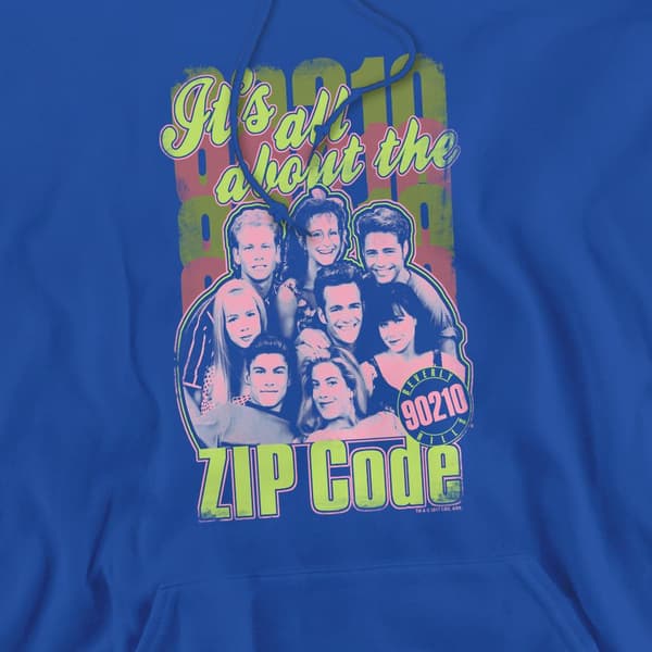 90210 Herr Zip Code Hoodie S Kungsblå Royal Blue S
