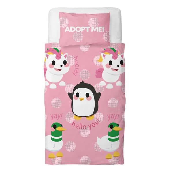 Adopt Me Vändbart Påslakanset Enkelt Flerfärgat Multicoloured Single