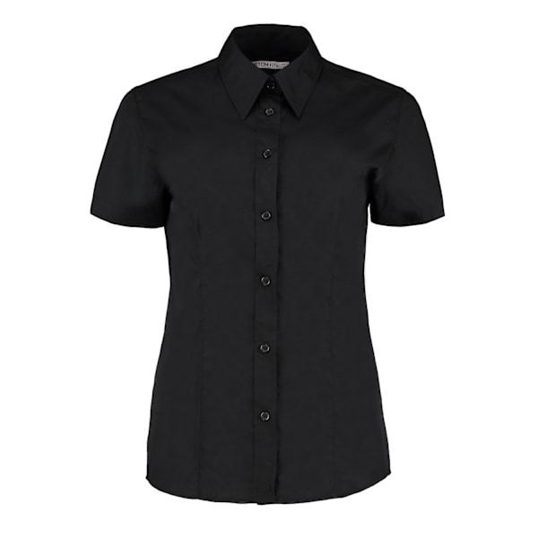 Kustom Kit Dam/Kvinnor Workforce Kortärmad Blus 28 UK B Black 28 UK