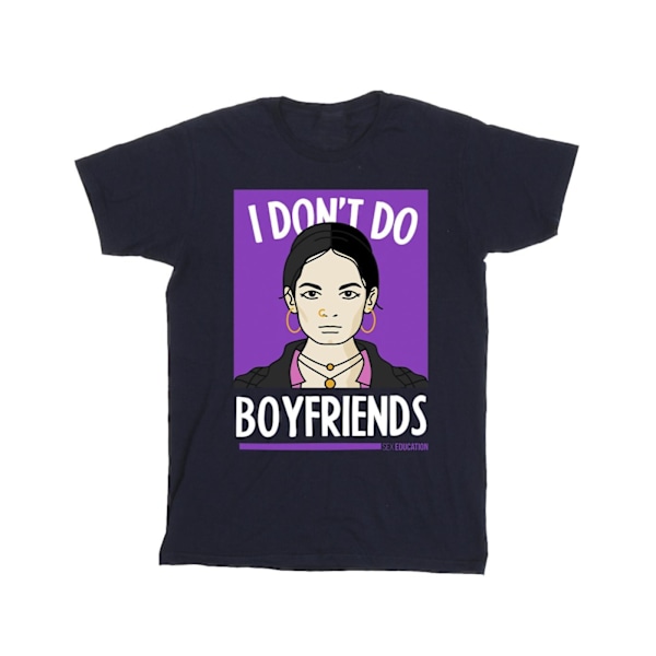 Netflix Mens Sex Education I Don´t Do Boyfriends T-Shirt M Navy Navy Blue M