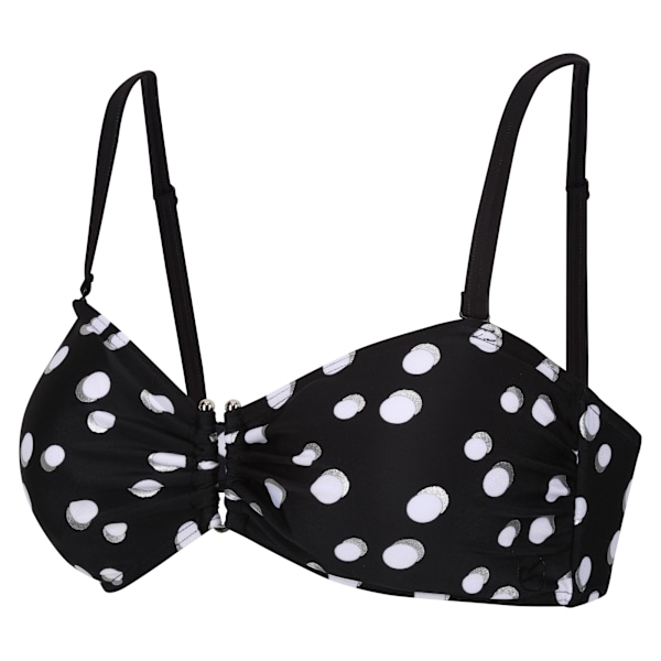 Regatta Womens/Ladies Aceana III Polka Dot Bikini Top 14 UK Bla Black/White 14 UK