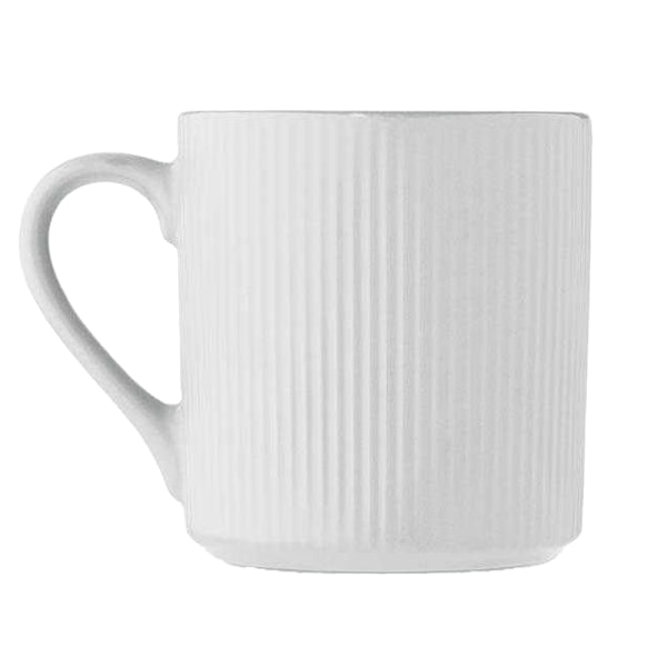 MidOcean Ribbad Keramikmugg 340ml One Size Vit White One Size