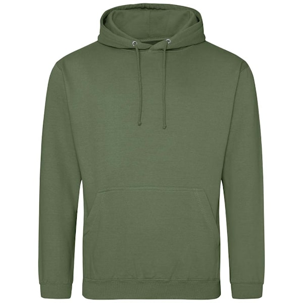 Awdis Unisex College Hoodie S Jordnära Grön Earthy Green S