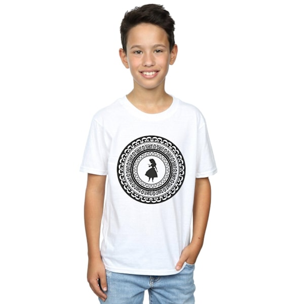 Disney Boys Alice In Wonderland Circle T-Shirt 12-13 År Vit White 12-13 Years