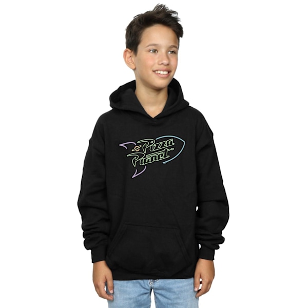 Disney Pojkar Toy Story Neon Pizza Planet Hoodie 7-8 År Svart Black 7-8 Years