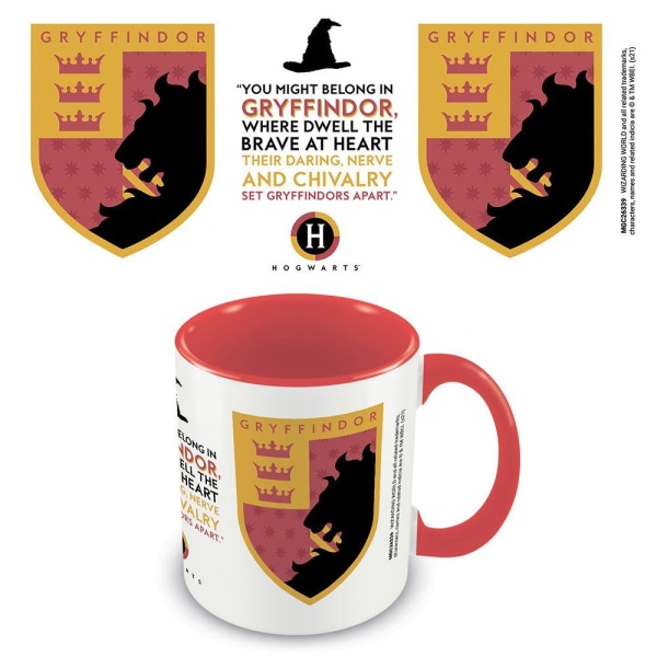 Harry Potter Gryffindor House Pride Mug One Size Röd/Vit/Gul Red/White/Yellow One Size