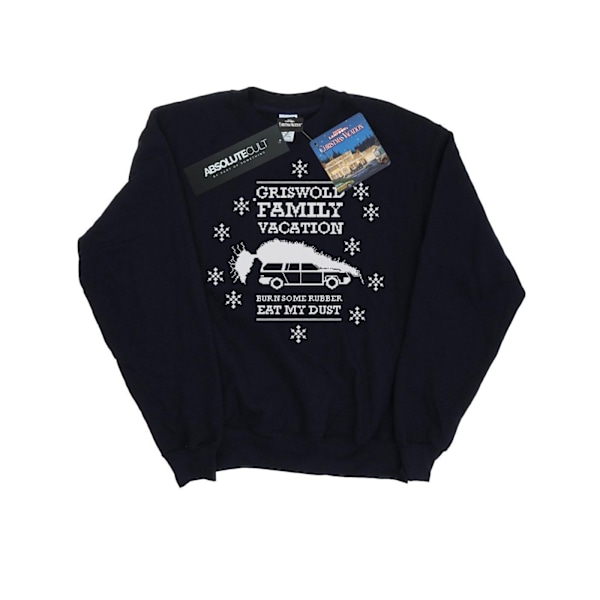 National Lampoon's Christmas Vacation Boys Eat My Dust Sweatshirt Navy Blue 12-13 Years