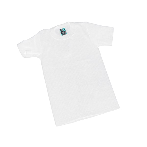 Pojkars termiska kläder kortärmad T-shirt Polyviscose Range ( White Chest: 18-20inch (Age 2-3)