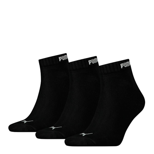 Puma Unisex Quarter Socks 2.5 UK-5 UK Svart Black 2.5 UK-5 UK