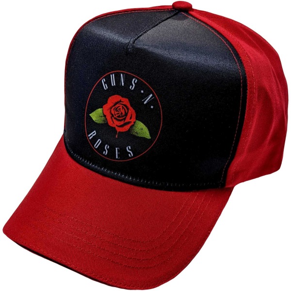 Guns N Roses Unisex Vuxen Rose cap One Size Röd/Svart Red/Black One Size