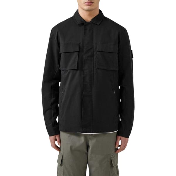 Patrick Herr Finn Full Zip Overshirt M Svart Black M