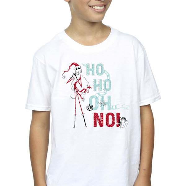 Disney Boys The Nightmare Before Christmas Ho Ho No T-Shirt 5-6 White 5-6 Years